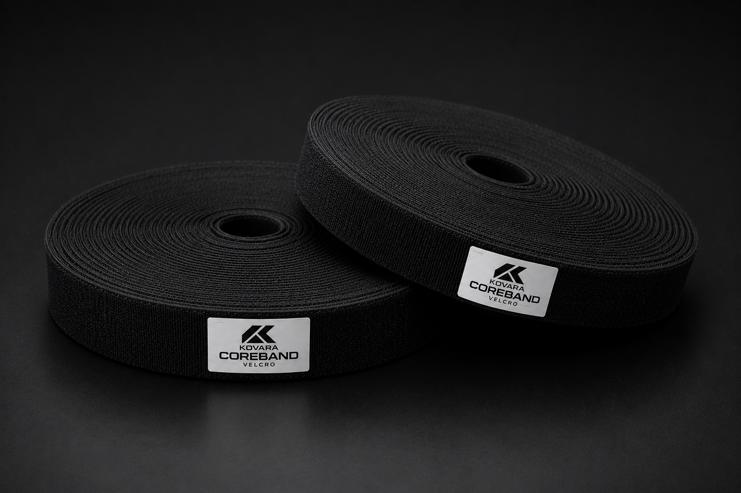 KOVARA COREBAND - Hook & Loop – Black – 12mm x 50m
