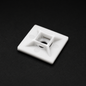 KOVARA Self-Adhesive Cable Tie Mount – White – 100 Pack - 3M Adhesive